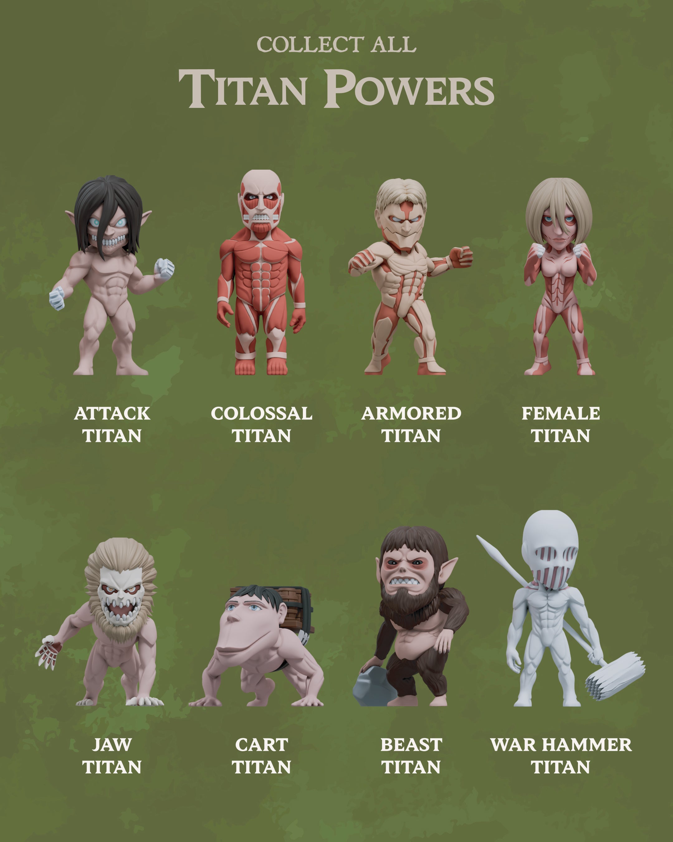 Attack on Titan Blind Box: Titan Powers