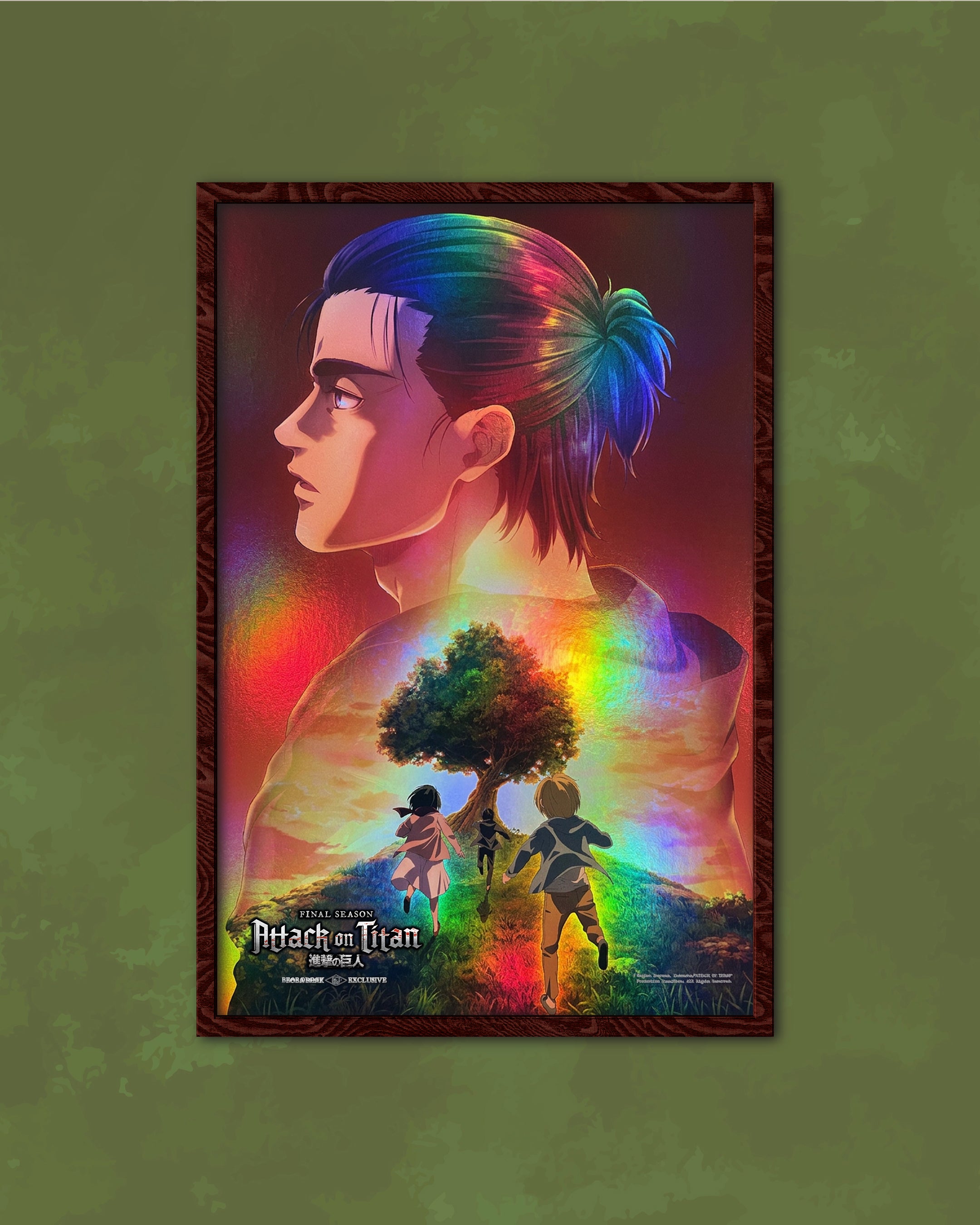 Holographic Attack on Titan Posters