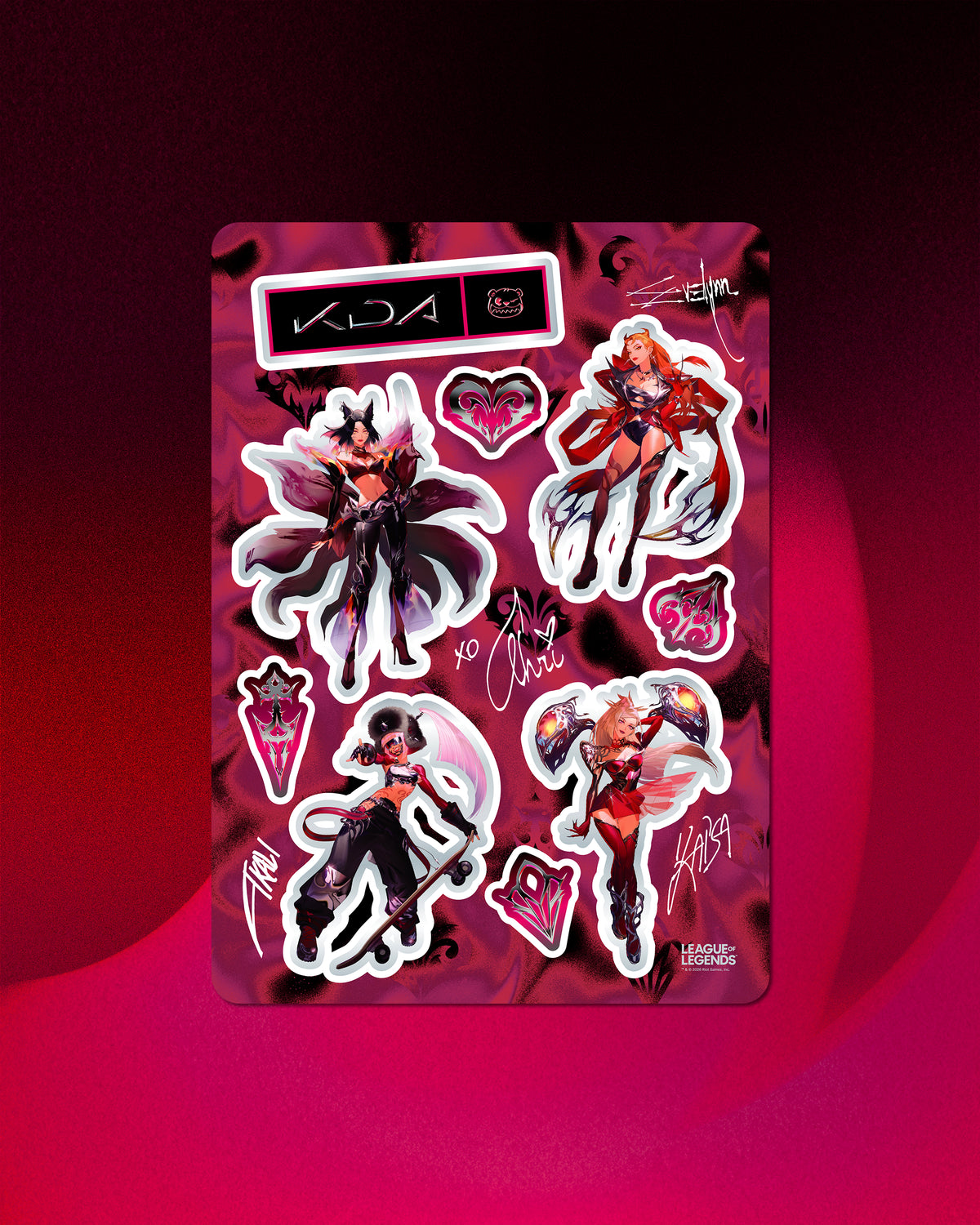K/DA Sticker Sheet